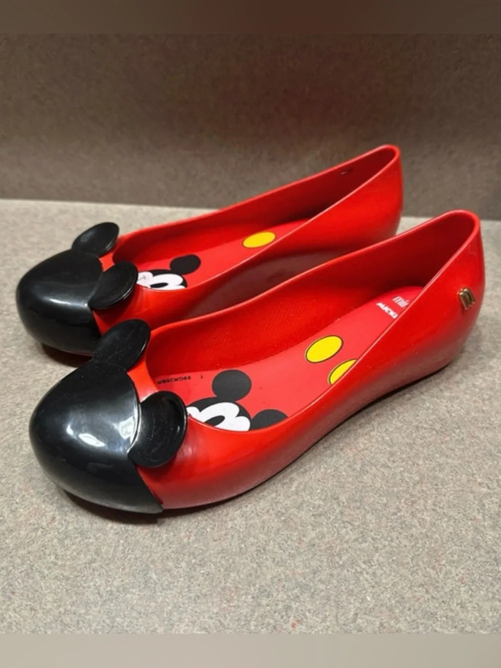 Mini Melissa Ultragirl + Mickey and Friends Red Ballet Flats